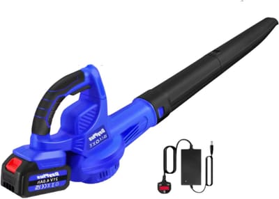 Draadloze Bladblazer Vireon - Elektrische Tuinblazer met Batterij en Oplader, Draagbare Luchtblazer voor Gazon, Stof & Sneeuw