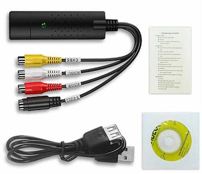 VHS naar digitaal converter, USB 2.0 video converter, VHS audio capture box, VHS recorder, tv naar digitaal converter, ondersteunt Windows 7/8/10.
