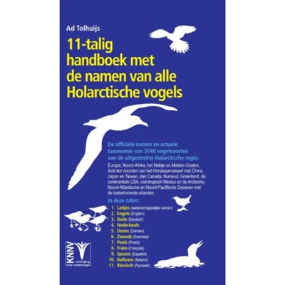 11-Talig Handboek Met De Namen Van Alle Holarctische Vogels - Ad Tolhuijs