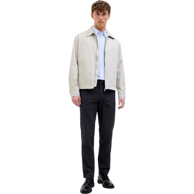 Jack And Jones Heren-cargobroek met rechte pijpen van seersucker (Nachtelijke hemel)