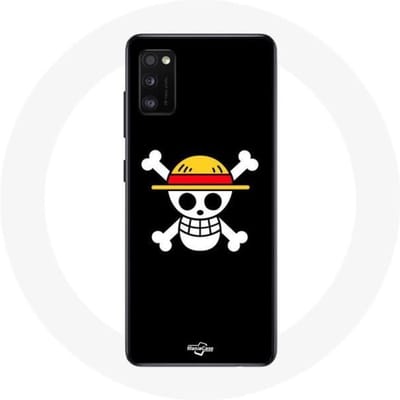 Coque - One Piece - Galaxy A41 - Souple - Tête de Mort - Noir