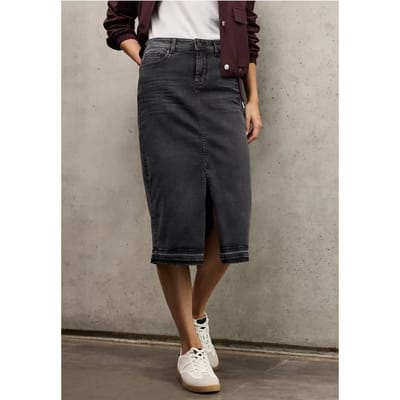 Midi denim rok