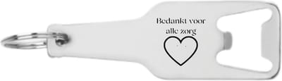 Akyol - bedankt voor alle zorg flesopener - Zorg - beste verzorger - zorg - verpleegsters - cadeautje - bedankt voor alle hulp - verrassing - geschenk - 105 x 25mm