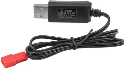 Allecto - Li-po Batterij Oplader Kabel - USB Oplader - Eenvoudig te gebruiken - Geschikt voor RC Drone - 3.7V Li-po - 2 Packs