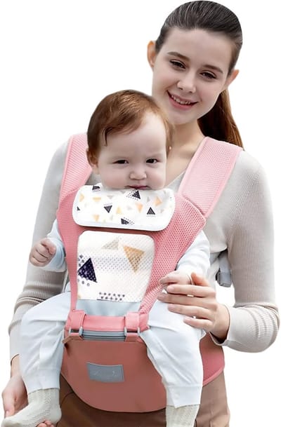Draagzak met heupzitje - Baby drager Ergonomische drager - Baby comfortabel dragen - Ademend en verstelbaar materiaal - 0-36 maanden