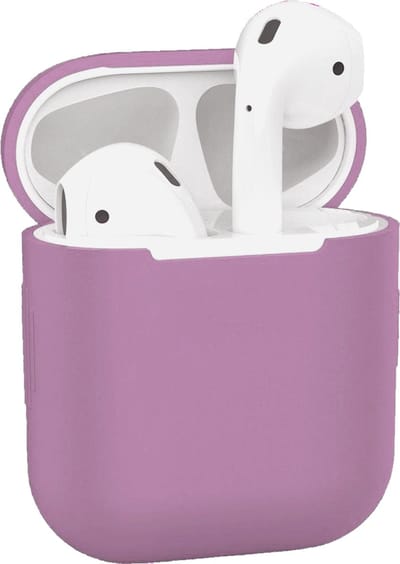 AirPods Hoesje voor Apple AirPods 1 & 2 – Lavendel - Siliconen Beschermende Case