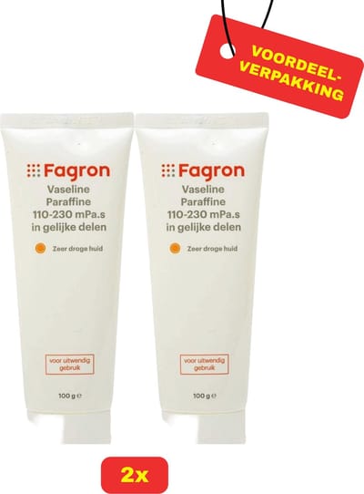 2x - Fagron Vaseline paraffine 110230 Ana 100g - Voordeelverpakking!