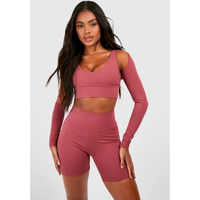 boohoo Dames Premium Sculpt Reform Bolero | Roos | Maat: XS