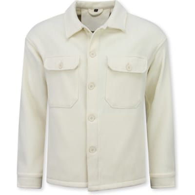 Heren Overshirt met Zakken - Heren Jack - Tussenjas Heren - 520 - Beige