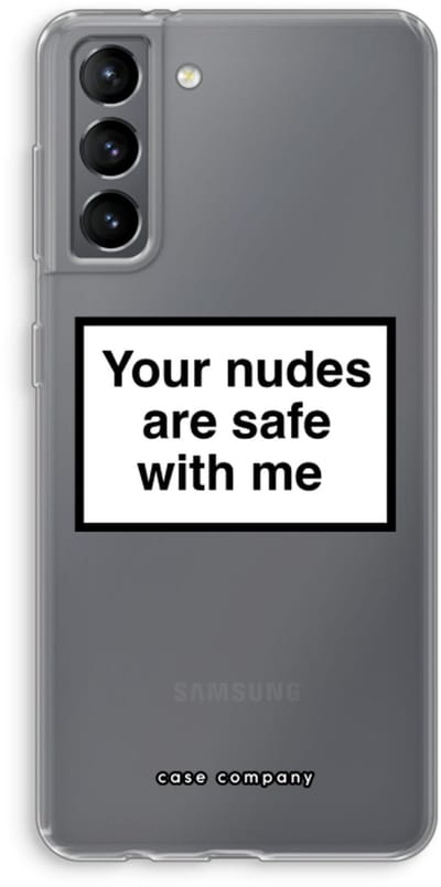 Hoesje geschikt voor Samsung Galaxy S21 hoesje - Safe with me - Soft Cover Telefoonhoesje - Bescherming aan alle Kanten en Schermrand