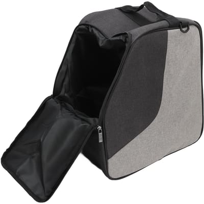 Sac à chaussures de ski Polyester Imperméable Snowboard Voyage Sac à bandoulière pour Casque de ski Chaussures Gants black