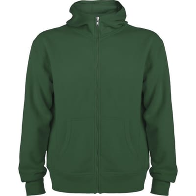 Roly Heren Montblanc Full Zip Hoodie (Fles groen)