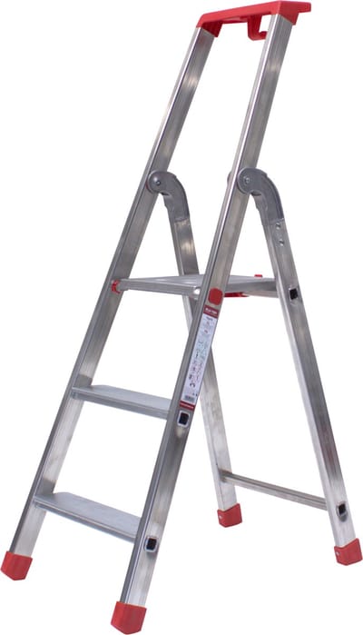 Alu-Top - Huishoudtrap - Semi-Professioneel - Enkele Trap 1x3 treden, inclusief platform