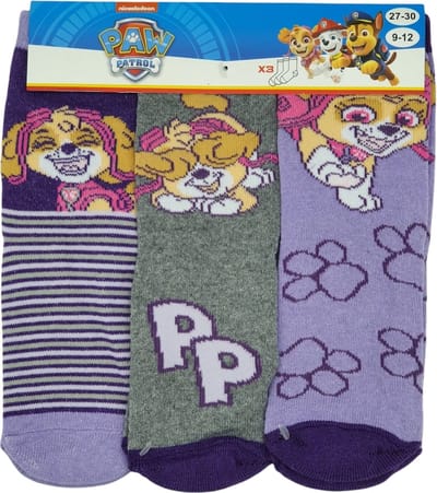 Paw Patrol-  sokken Paw Patrol- meisjes- 3 paar - maat 31/34