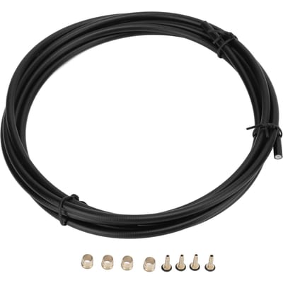 5,5 mm Fiets Hydraulische Schijfrem Slangkit met Compressiehuls Koperen Olijf Naald Scheur black