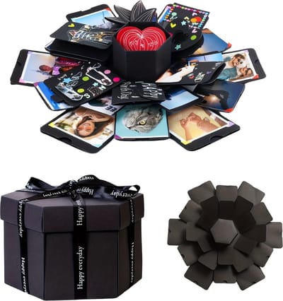 Nivard Explosion Gift Box - Foto Opbergbox - Explosie Foto Doos - Fotobox - Exploding Box