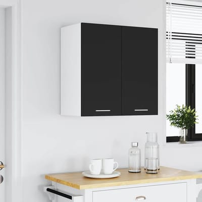 vidaXL - Bovenkast - Lyon - 60x31x60 - cm - bewerkt - hout - zwart