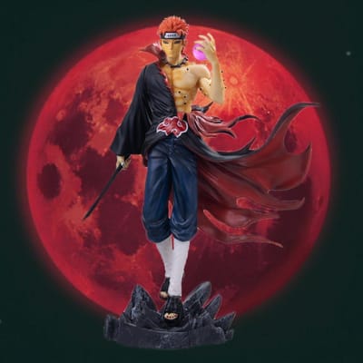 Naruto Pain Figuur sculpturen anime merchandise beeldjes huisdecoraties kleine geschenken kerstcadeaus. Duurzaam brown