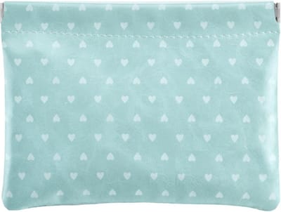 Kleine Make-up Tas met Schattige Stipjes, Waterdicht en Zonder Rits, Ideaal voor Cosmetica en Reizen, PU Leer, Handig voor Handtas en Organisatie