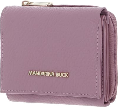 MANDARINA DUCK Leren Portemonnee Mellow Wallet Lilac Rose Paars