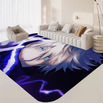 Jujutsu Kaisen Hete Anime Gojo Satoru Kamer Matten Goedkoper Antislip Modern Woonkamer Balkon Bedrukt Welkom Kleed 50x80cm