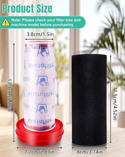 Dailygoods- Vervangingsfilters 3 stuks - Compatibel met Bosch accustofzuiger - 25,2 V - Nummer 12026520 - Hoogwaardige kwaliteit - Eenvoudige vervanging - Stofzuigerfilters