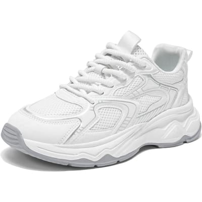 Herenschoenen Nieuwe grote maat Mode Dikke zool casual sportschoenen Herensneakers Outdoor Hardlopen Punk schoenen Herenloafers 39 white