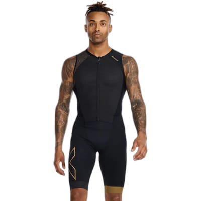 Driekleurige overall met ritssluiting aan de voorkant 2XU Light Speed
