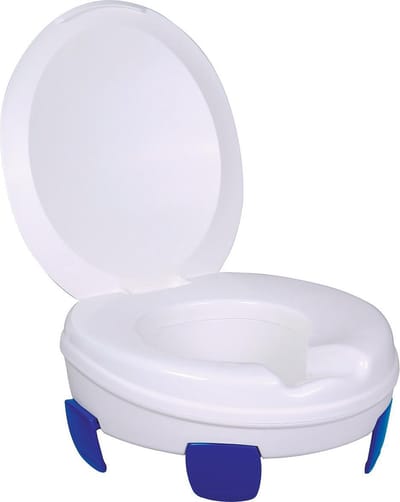 All4Fysio Toiletverhoger 11 cm met Fixatie clips en Deksel