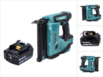 Makita DBN 500 F1 accu staande spijkermachine 18 V 15-50 mm + 1x accu 3.0 Ah - zonder lader