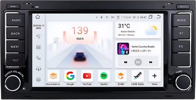 Autoradio met bluetooth - Carplay - Voor Volkswagen VW Touareg, Multivan T5, Transporter (2004-2009) - Geschikt voor Apple en Android - Stereo - Navigatie - Navigatiesysteem auto - 4GB 32GB
