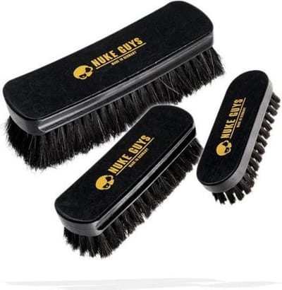 Nuke Guys, 3 delige Borstel set voor Leer, Alcantara en Textiel. Top kwaliteit uit Duitsland!