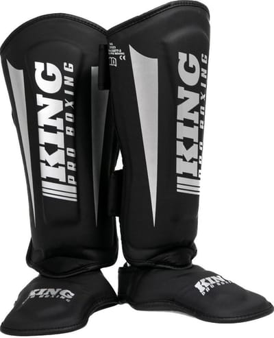 King Pro Boxing Scheenbeschermers KPB/SG REVO 7 Zwart Zilver