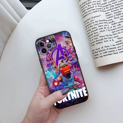 ED20 F-Fortnites telefoonhoesje voor iPhone 6 6s 7 8 11 12 13 14 15 XS Pro Max XR X SE Samsung S20 S21 S22 S23 S24 FE Ultra Plus Lite S21S A55 iPhone 13 Pro ebben