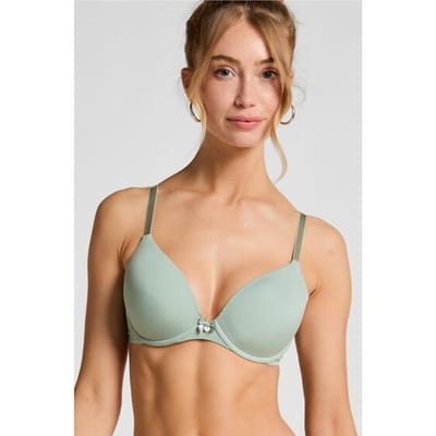 Hunkemöller Dames Lingerie Voorgevormde beugel bh Plunge - Groen - maat B70