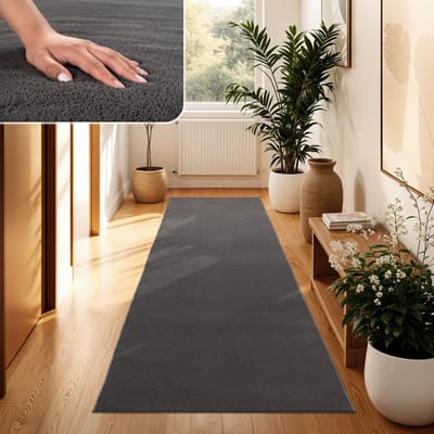Paco Home Moderne woonkamer tapijt kortpolig wasbaar zacht uni effect bont antislip 100x200 cm