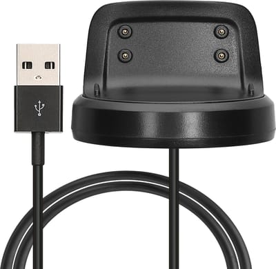 kwmobile USB-oplaadkabel geschikt voor Samsung Gear Fit2 / Gear Fit 2 Pro kabel - Laadkabel voor smartwatch - in zwart