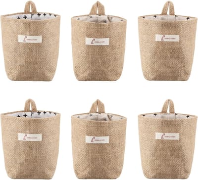 Opvouwbare Opbergmanden van Katoen en Linnen, Ideaal voor Speelgoed, Make-up en Sleutels, Kleine Organizer voor Diverse Items