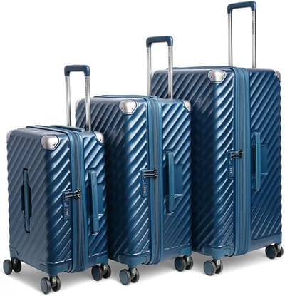 Koffer Set - Reisbagage Set - Veilig Reizen - TSA Slot - 3 Maten - Blauw