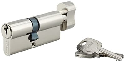 Knopcilinder - Deurslot - Voordeur Beveiligen - Scheurbeveiliging - 40x30 mm - Vernikkeld