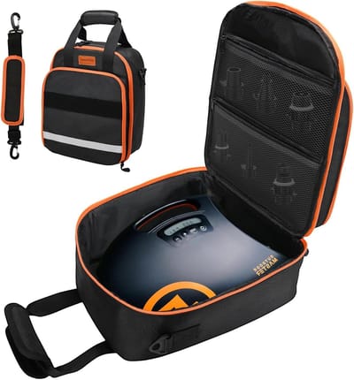 Schouderriem Pomptas - Draagriem Luchtpomp - SUP Pomp Transport - Universele Pasvorm - 25x16x32 cm - Zwart