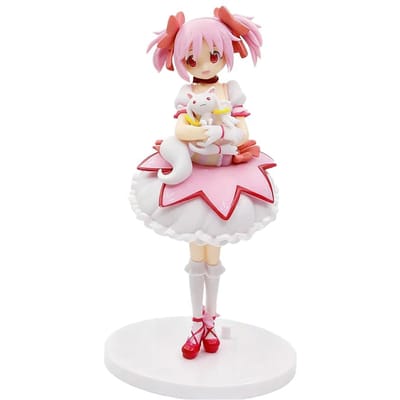 18cm SEGA Madoka Magica Kaname Madoka PVC Anime Figuur Magisch Meisje Actie Model Speelgoed Cadeau Verzameling white