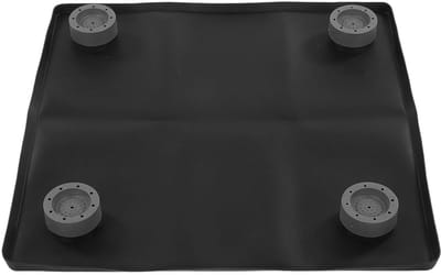 Koelkastmat - Lekbak Mat - Apparaten Beschermen - Lekvrije Siliconen Basis - 30 x 22 cm - Zwart