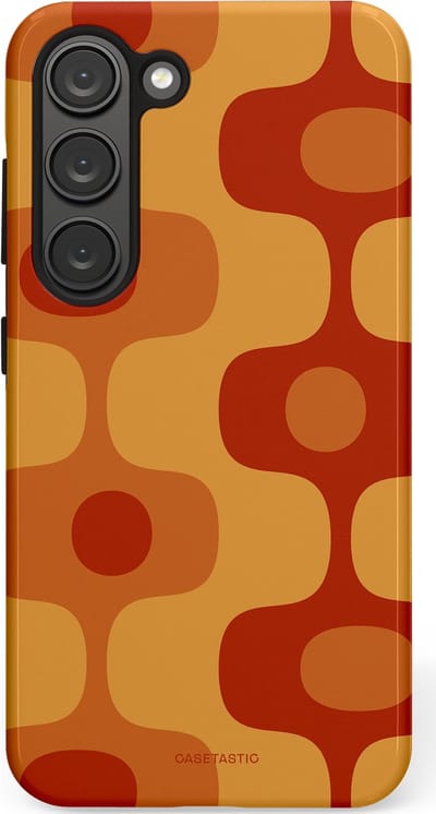 Casetastic Hoesje Geschikt voor Samsung S23 - Stijlvolle Beschermende Duo-layer Case - Vintage Rust