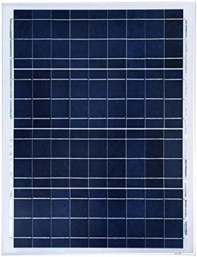 Zonnepaneel - Energie opwekker - Off-grid stroom - 12V polykristallijn - 50 Watt - Blauw