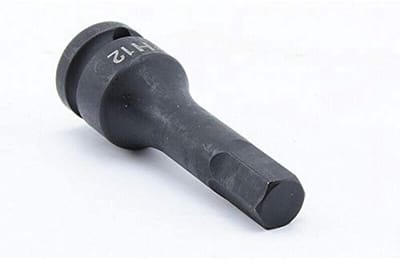 Dailygoods- Zeskantbus 1/2" Aandrijving - Moer Driver - Inbussleutel - Chroom Molybdeenstaal - Opbergkoffer - Perfect voor Slaggereedschap - Slagdop