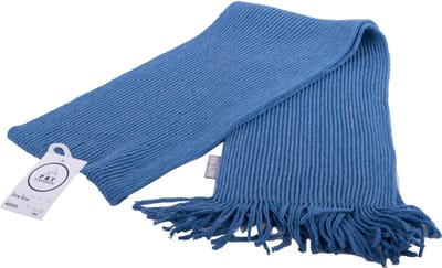 P&T Sjaal Kinderen Mélé - Gebreid - Jeans - 140 x 16cm