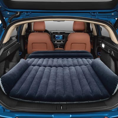 Luchtbed Auto - Opblaasbaar Matras - Kamperen en Reizen - Inclusief Luchtpomp - 180 x 128 cm - Blauw
