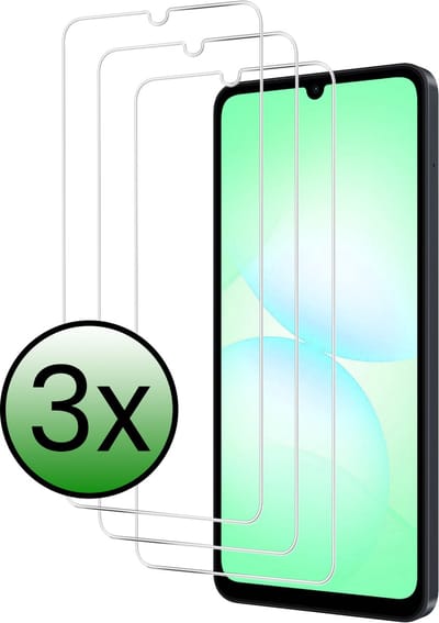Screenprotector - 3 Stuks Geschikt voor Samsung Galaxy A07 - Extra Sterk - Beschermglas - Gehard Glas - Tempered Glass - Screen Protector