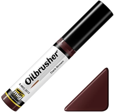 AMMO by Mig Jimenez Hobbyverf Enamel verf - MIG 3512 Oilbrusher Dark Brown Oilbrusher(s) - 10 ml